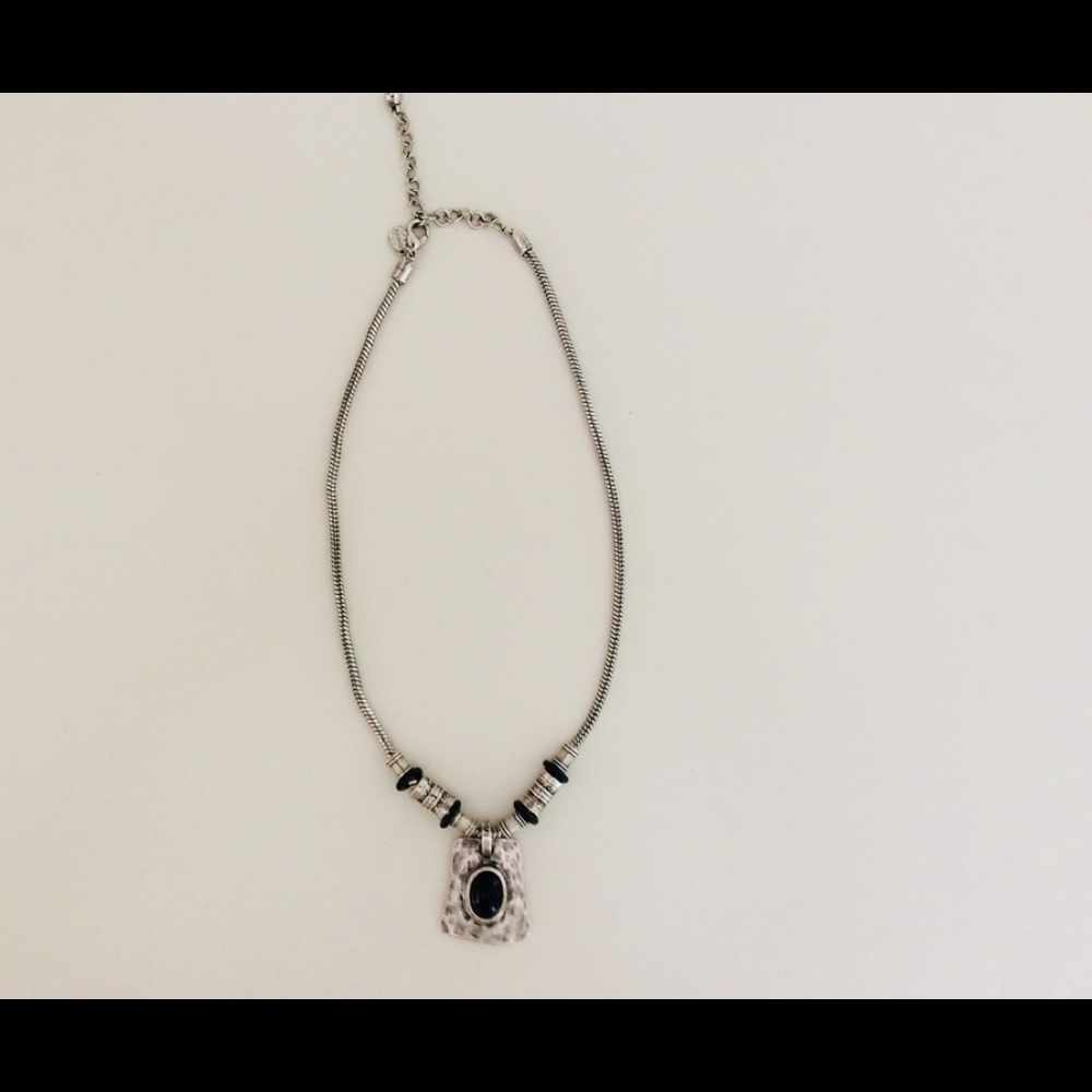 Chico’s silver with black necklace